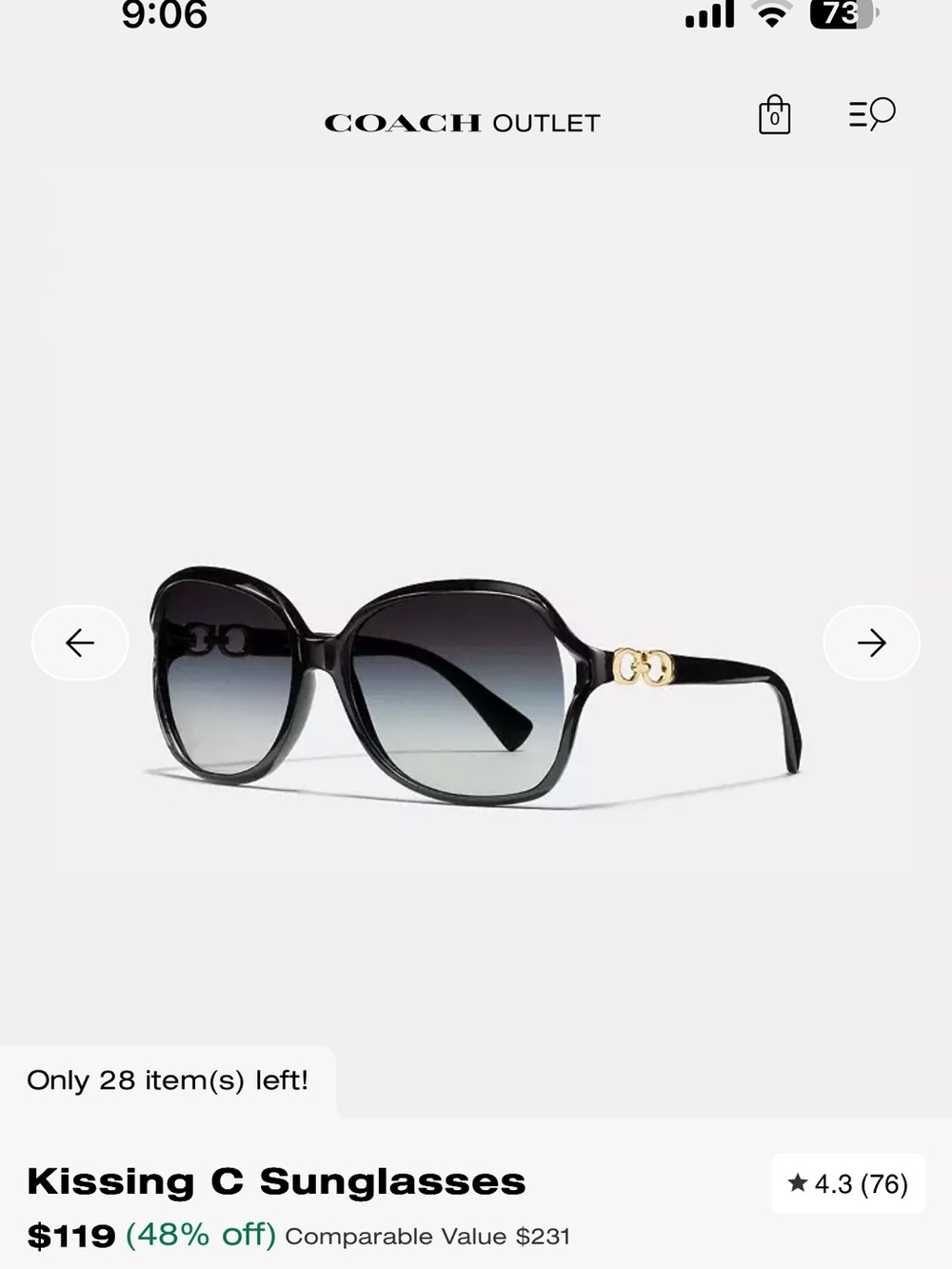 Coach Outlet sunglasses